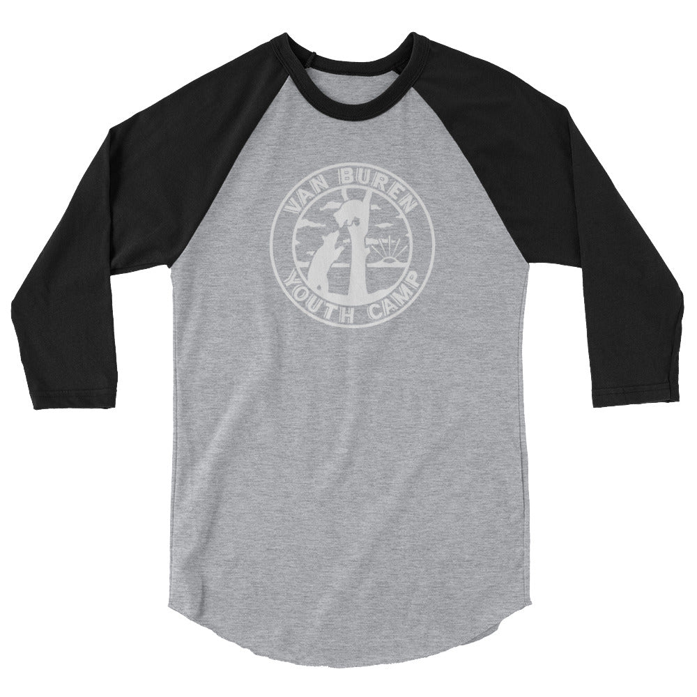 Long Sleeve Baseball Jersey T-Shirt with Tear Away Label (White/ Black —  the refuge christian church