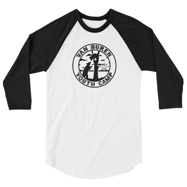 3/4 sleeve raglan shirt - black logo
