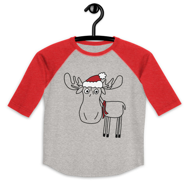 Christmas Cleo -Youth baseball shirt